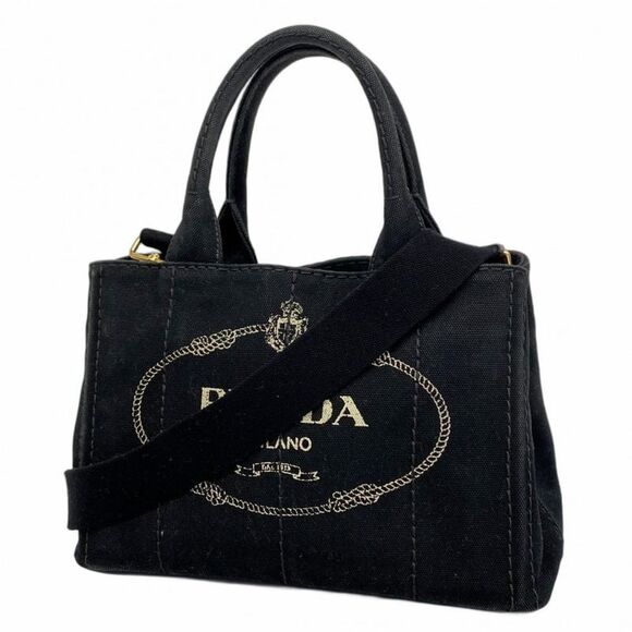 Pre Loved prada Women Black Tote Bags - Picture 1 of 8